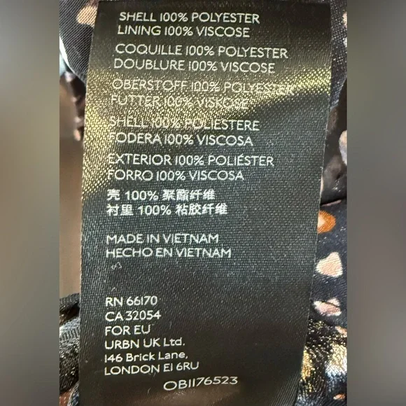 NWT Anthropologie Black and White Mini Dress - Picture 8 of 8